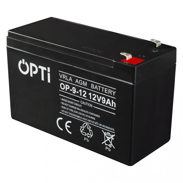 VOLT POLAND AGM OPTI BATTERY 12V 9 Ah VRLA MAINTENANCE-FREE 6AKUV009AG