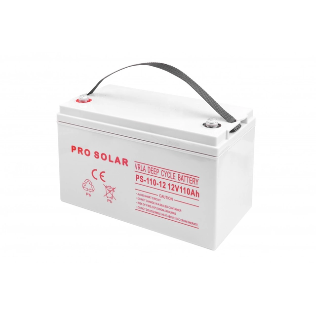 VOLT POLEN DEEP CYCLE VPRO SOLAR BATTERI 12V 110 Ah VRLA VEDLIGEHOLDELSESFRI 6AKXDEEP10