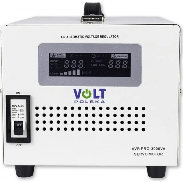 Volt Stabilisateur de tension AVR PRO 3000VA 3% SERVO