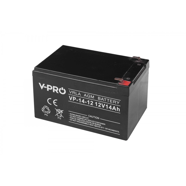 VOLTIOS POLONIA AGM VPRO BATERÍA 12V 14 Ah VRLA SIN MANTENIMIENTO 6AKUAGM014