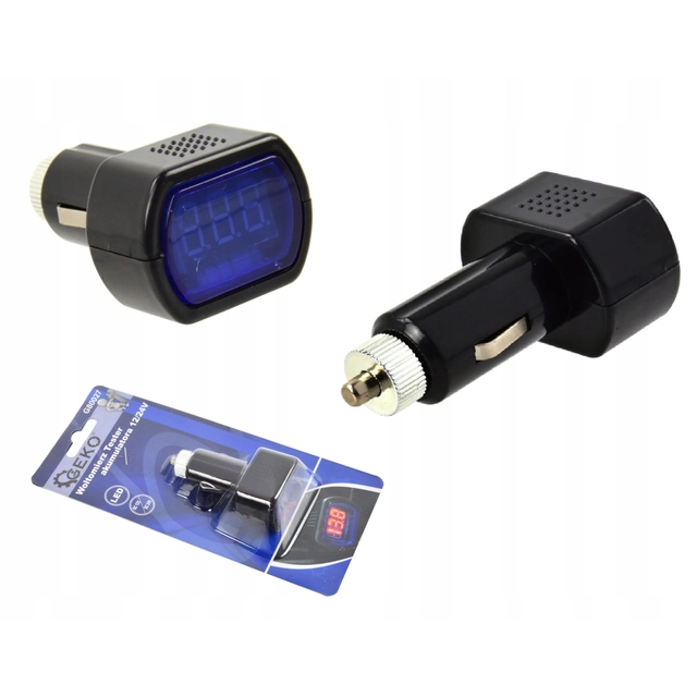Voltmètre testeur de tension de batterie 12V ou 24V