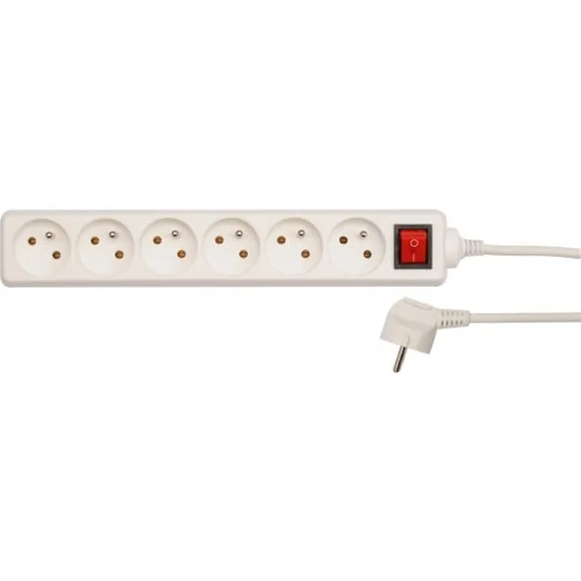 Vorel power strip 6 sockets 5 m white (72535)