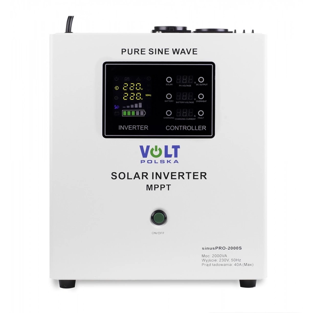 Võrguväline päikeseenergia inverter VOLT SINUSPRO 1500S/12V MPPT 40A