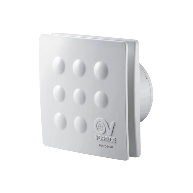 Vortex PUNTO FOUR MFO 100/4" Axial bathroom fan with timer