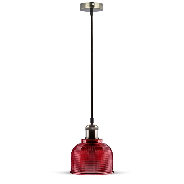 VT7150 Pendant lamp / Shade: Red glass / 150 cm overhang
