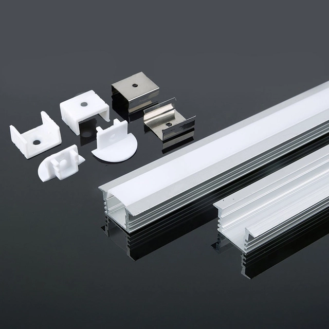 VT8115 Aluminum Profile for LED strip / 2000mm * 24.5mm * 12.2mm / Shade: Milky