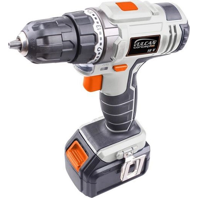 Vulcan drill/driver VZV18C2 18 V 2 x μπαταρία 1.3 Ah