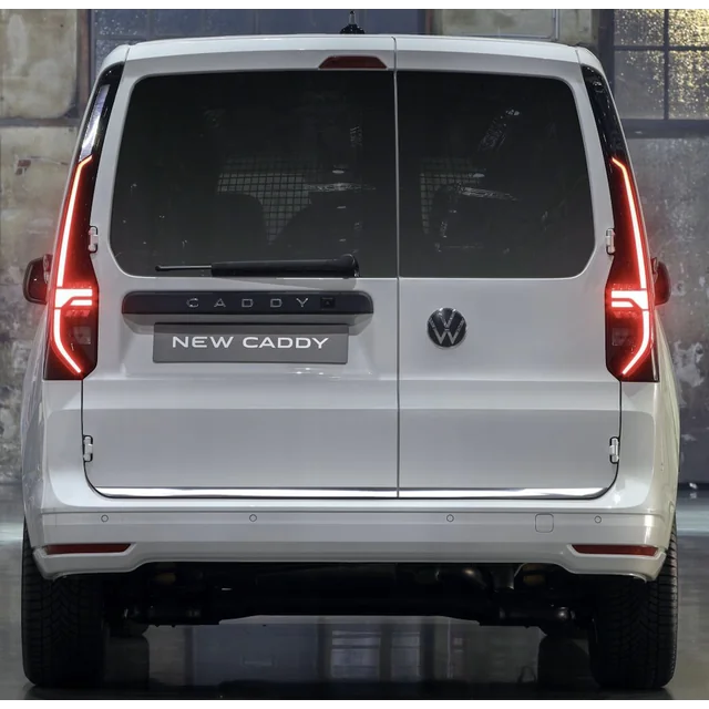 VW Volkswagen CADDY V CHROME TRIMS op het deurdeksel