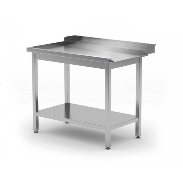 Vykladací stôl pre umývačky riadu s policou - ľavý 1000 x 700 x 850 mm POLGAST 237107-L 237107-L