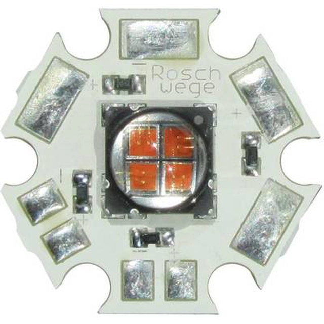 Vysoce výkonná UV LED pro panel ve tvaru hvězdy 405 nm, 4 čipy, Star-UV405-10-00-00
