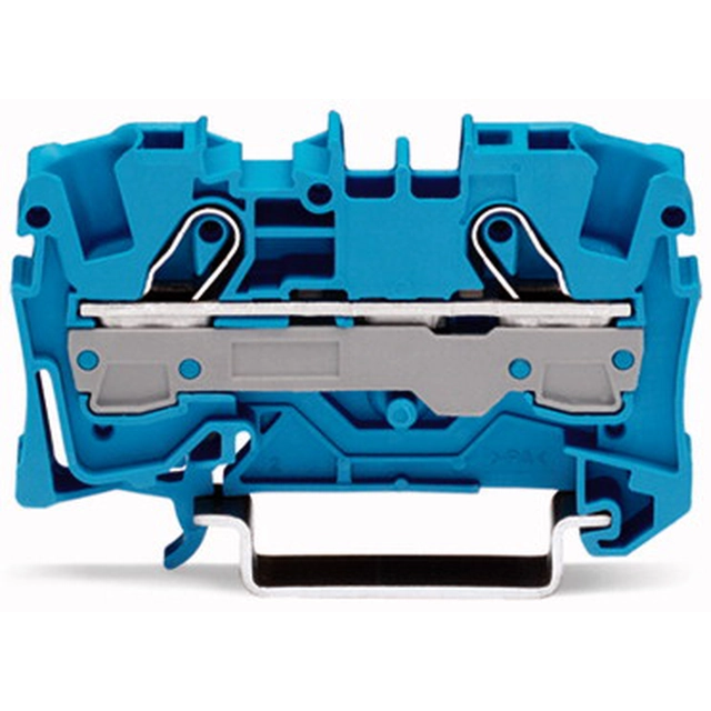 Wago átvezető csatlakozó 2-przewodowa 32,9x57,5mm kék - 2006-1204