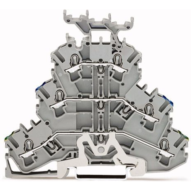 Wago csatlakozó 3-piętrowa 2,5mm2 PE/N/L szürke (2002-3247)