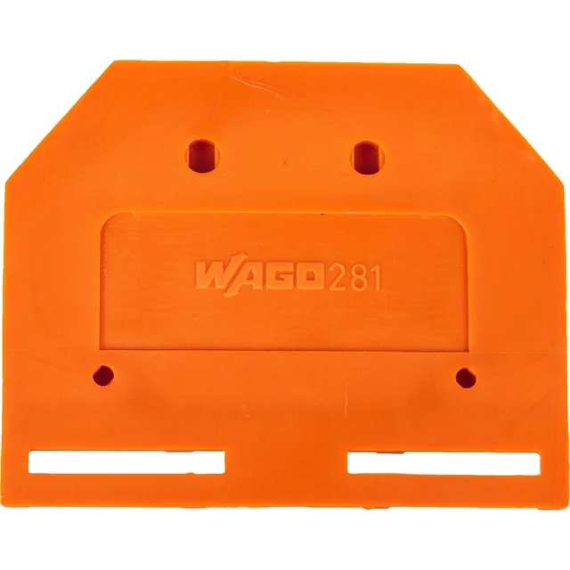 Wago End wall orange 281-302