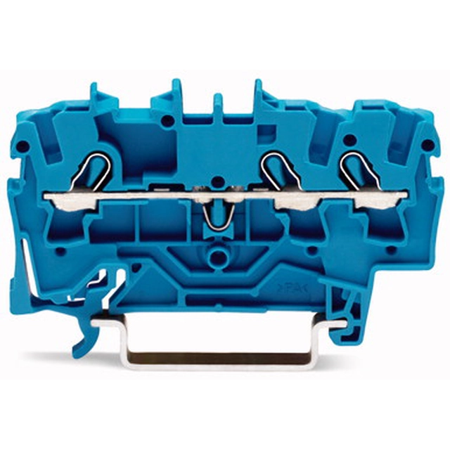 Wago-läpivientiliitin 3-przewodowa Ex e I,II -sovelluksiin, sininen 24/32A - 2002-1304