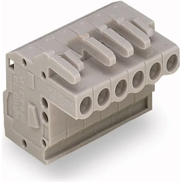 Wago MCS-MIDI Classic socket angular 8-biegunowe gray raster 5mm (232-108/026-000)