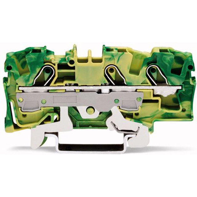 Wago Protective rail terminal block 6mm2 yellow-green 2006-1307 TOPJOBS (2006-1307)