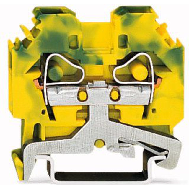 Wago Protective terminal block 6mm2 yellow-green (282-107)