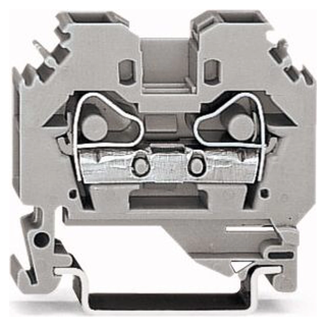 Wago Průchozí konektor 2-przewodowa 6mm2 šedý (282-101)