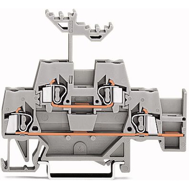 Wago Złączka szynowa 2-piętrowa 2,5mm2 szara (280-520)