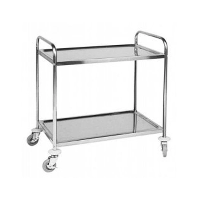 Waiter's trolley 2-półkowy (screwed) made of stainless steel INVEST HORECA RP2-2 RP2-2