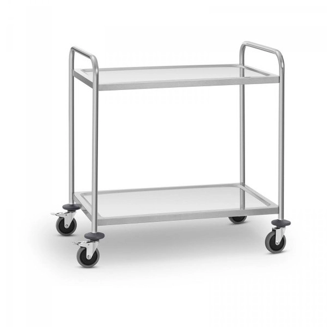 Waiter's trolley - 2 shelves - 120 kg ROYAL CATERING 10011220 RCSW-2SQ1