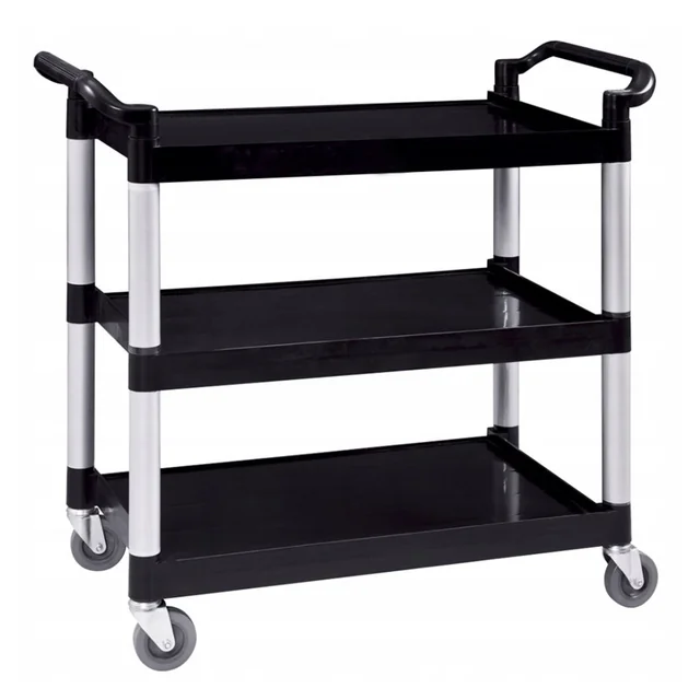 Waiter's trolley 3 plastic shelves WH-032B