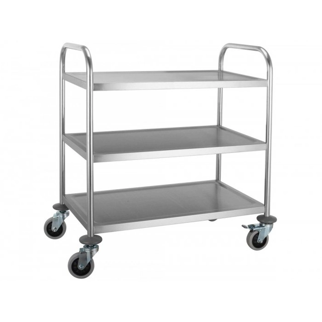 Waiter's trolley 3-półkowy (screwed) made of stainless steel INVEST HORECA WT-A00503 WT-A00503