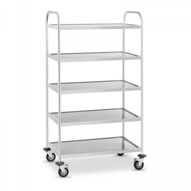 Waiter's trolley - 5 shelves - 250 kg ROYAL CATERING 10010714 RCSW-5.1