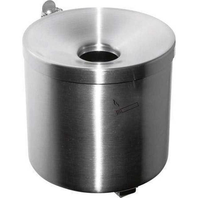 Wall ashtray, with a mechanism tilt, Rondo Senior, stainless steel