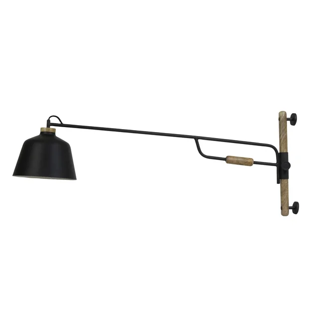 Wall lamp Banu black wood