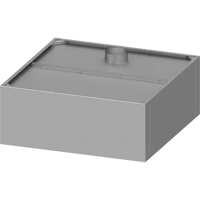 Wall-mounted, box-type, screwed, catering hood with catchers 1005x1000x400