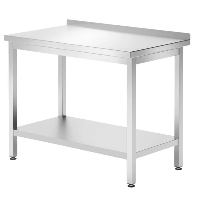 Wall-mounted Gastronomic Table with Shelf 1200x600x850 Hendi 817285