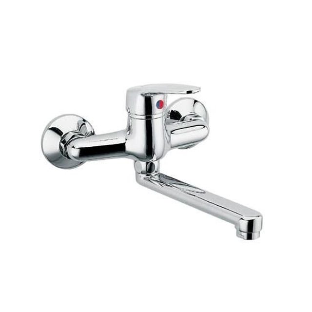 Wall mounted sink mixer Smile, chrome