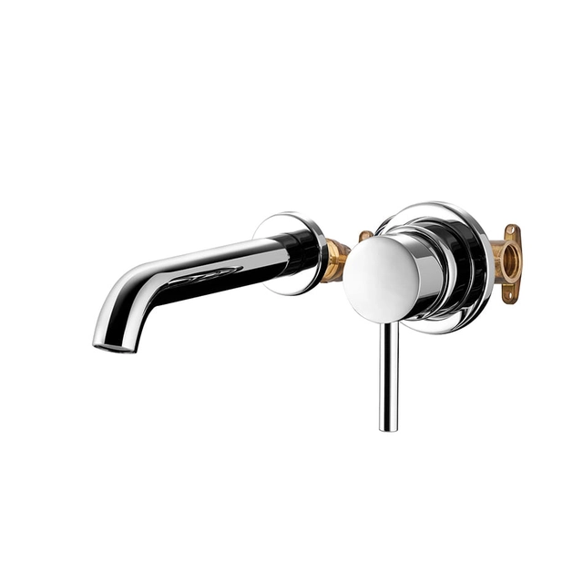 Wall-mounted washbasin tap Palazzani DIGIT/MIMO chrome 12316310 + 99273710