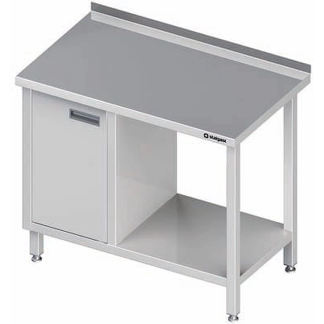 wall table with a cabinet (L) and a shelf 1200x600x850 mm