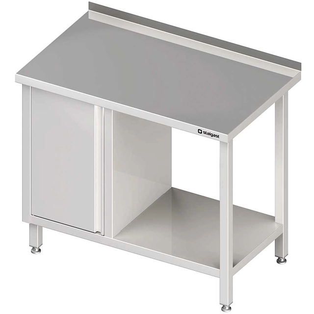 Wall table with cabinet (L) and shelf 1100x600x850 mm