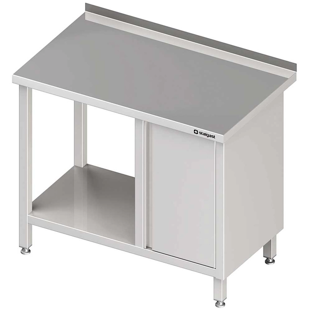 Wall table with cabinet (P) and shelf 1500x700x850 mm