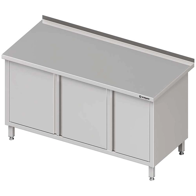 Wall table with cabinet (P), swing doors 1200x700x850 mm