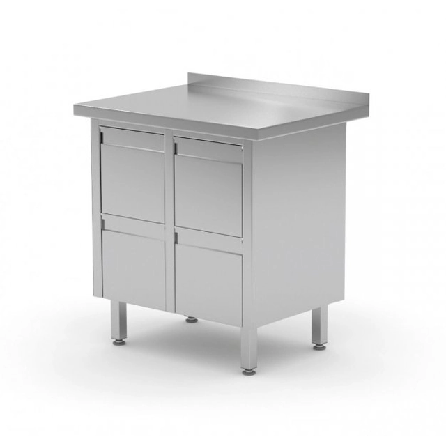 Wall table with four drawers 830 x 600 x 850 mm POLGAST 121086-4 121086-4