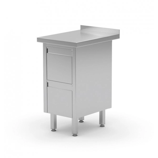 Wall table with two drawers 430 x 600 x 850 mm POLGAST 121046 121046