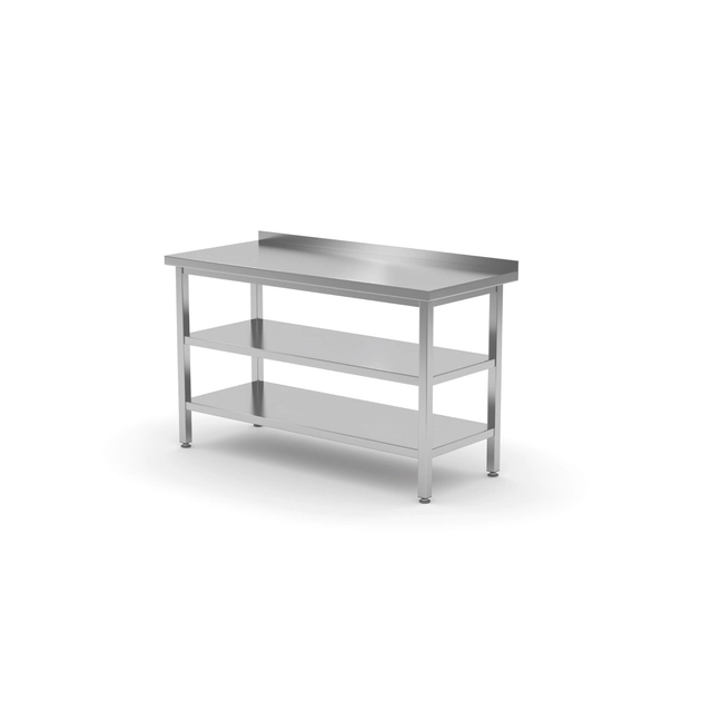 Wall table with two shelves | 1900x600x850 mm