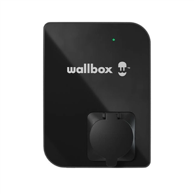 Wallbox Kobber SB Elbiloplader, Type 2 Stikkontakt, 11kW, Sort Wallbox | Elbiloplader, Type 2 Stik | Kobber SB | 11 kW | Udgang | A| Wi-Fi, Bluetooth | m| Sort