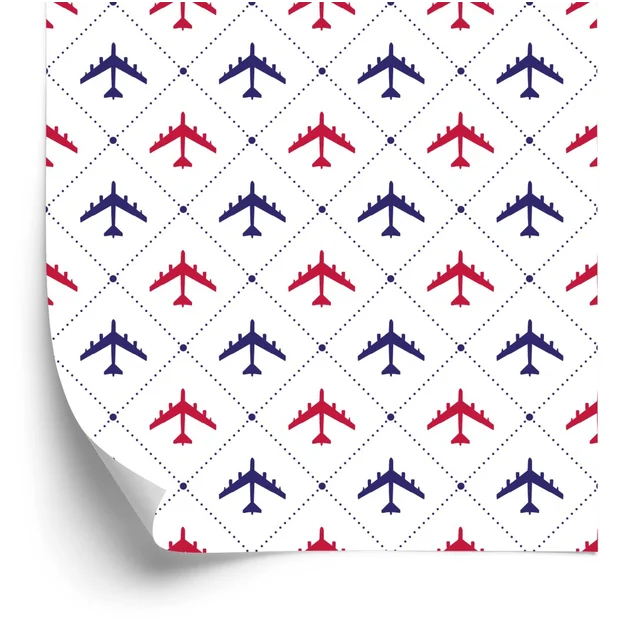 Wallpaper Colorful Planes Checkered