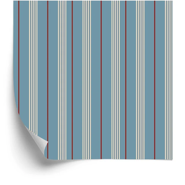 Wallpaper In Classic Vertical Stripes, For Office, Living Room