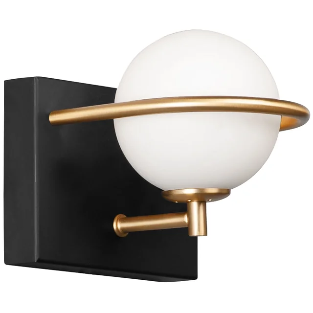 WANDLAMP, WANDLAMP APP1220-1W Zwart en goud