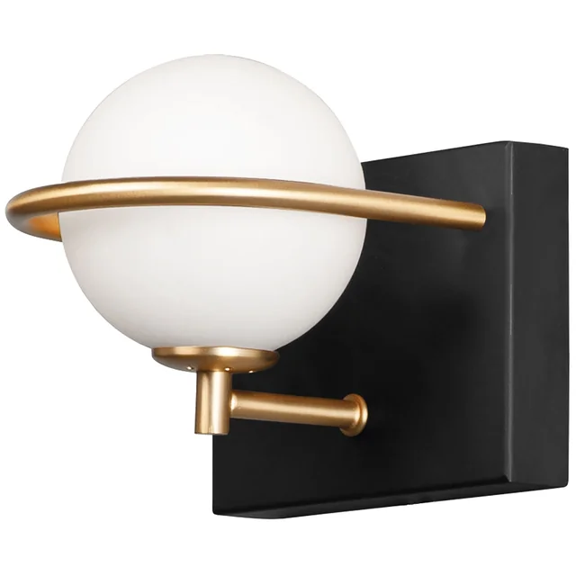 WANDLAMP, WANDLAMP APP1300-1W Zwart en goud