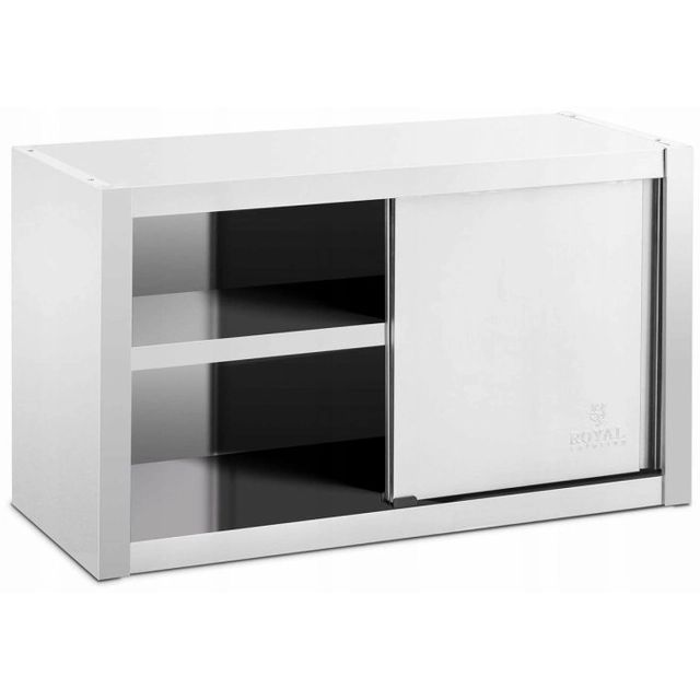 Wandschrank - Edelstahl - 100 x 45 x 60 cm ROYAL CATERING 10011663 RCSSWC-100X45-S