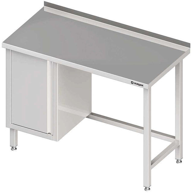 Wandtisch mit Schrank (L), ohne Regal 1800x600x850 mm