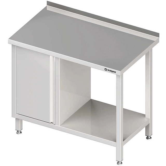 Wandtisch mit Schrank (L) und Regal 1600x600x850 mm