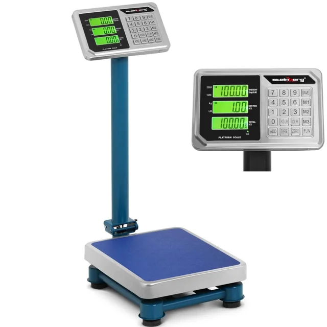 Warehouse platform scale counting LCD 30 x 40 cm 100 kg / 20 g